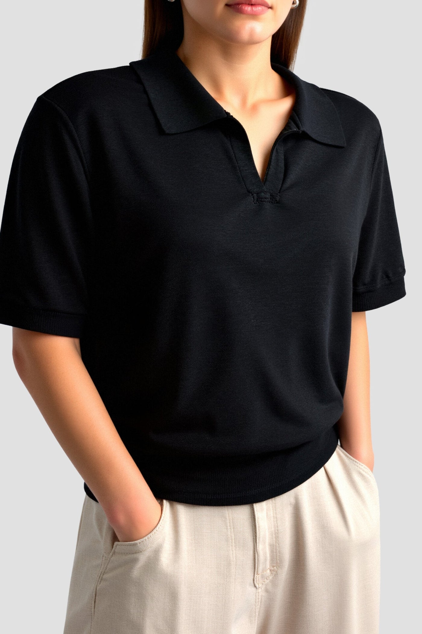 Kortærmet Polo Shirt Dame Top