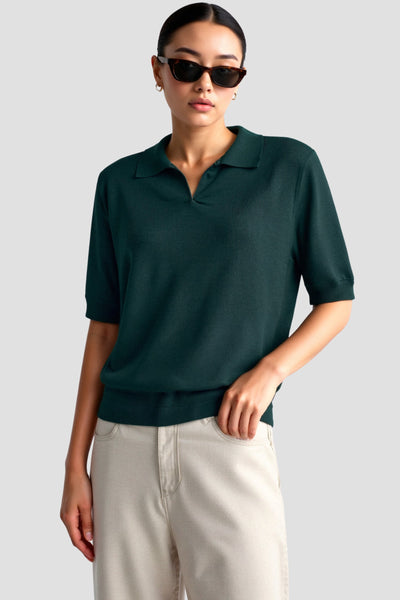 Kortærmet Polo Shirt Dame Top
