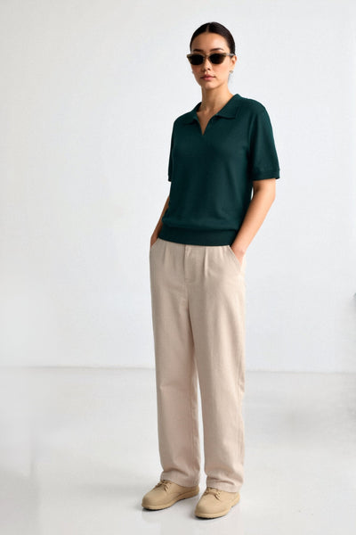 Kortærmet Polo Shirt Dame Top