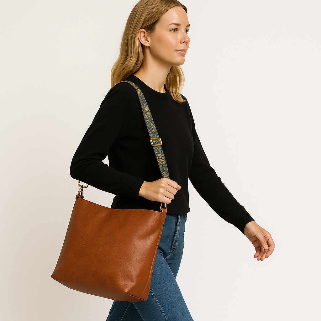 Chelsey Vintage Charme – Vintage Læder Skuldertaske