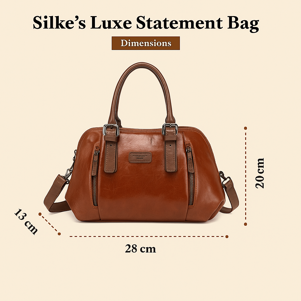 Silke Luksus Erklæring – Elegant Læder Skuldertaske