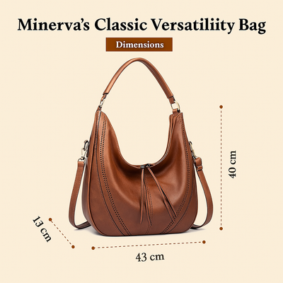 Minervas Klassiske Alsidighed – Vintage Lædertaske med Alsidigt Design