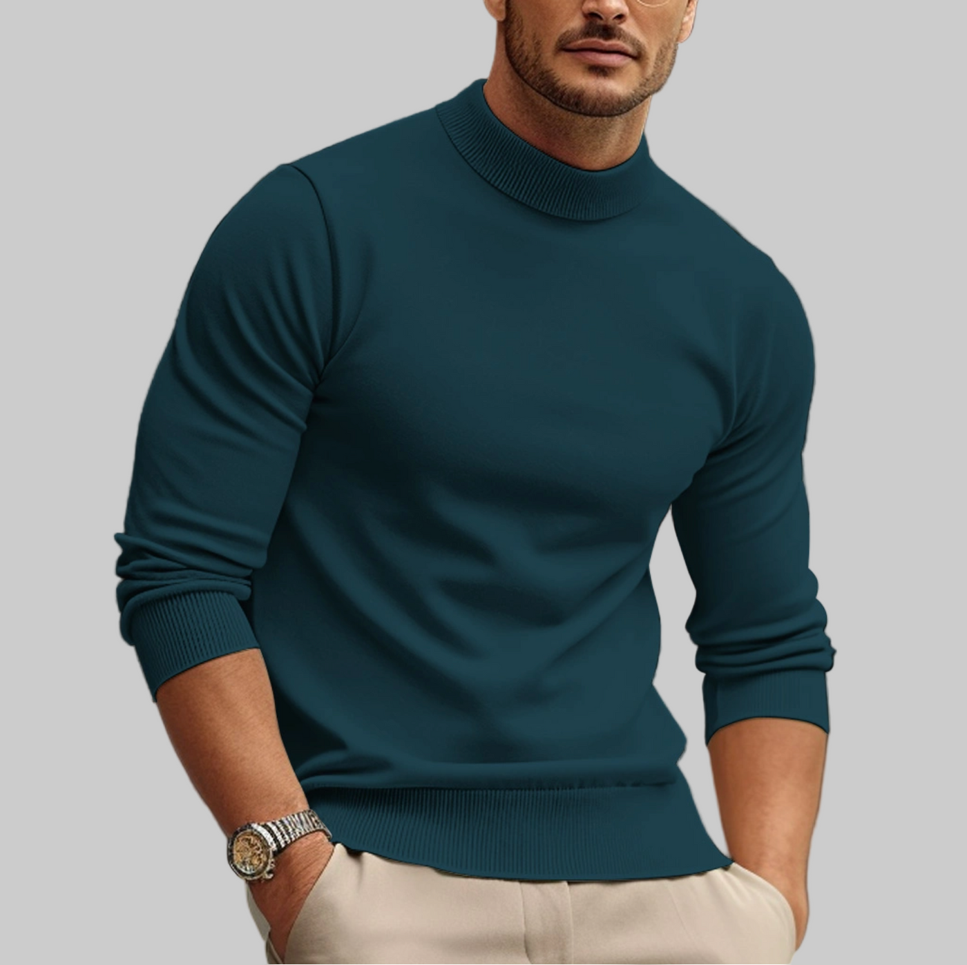 Cas | Stilfuld Herre Sweater – Blød Striktrøje til Hver Sæson